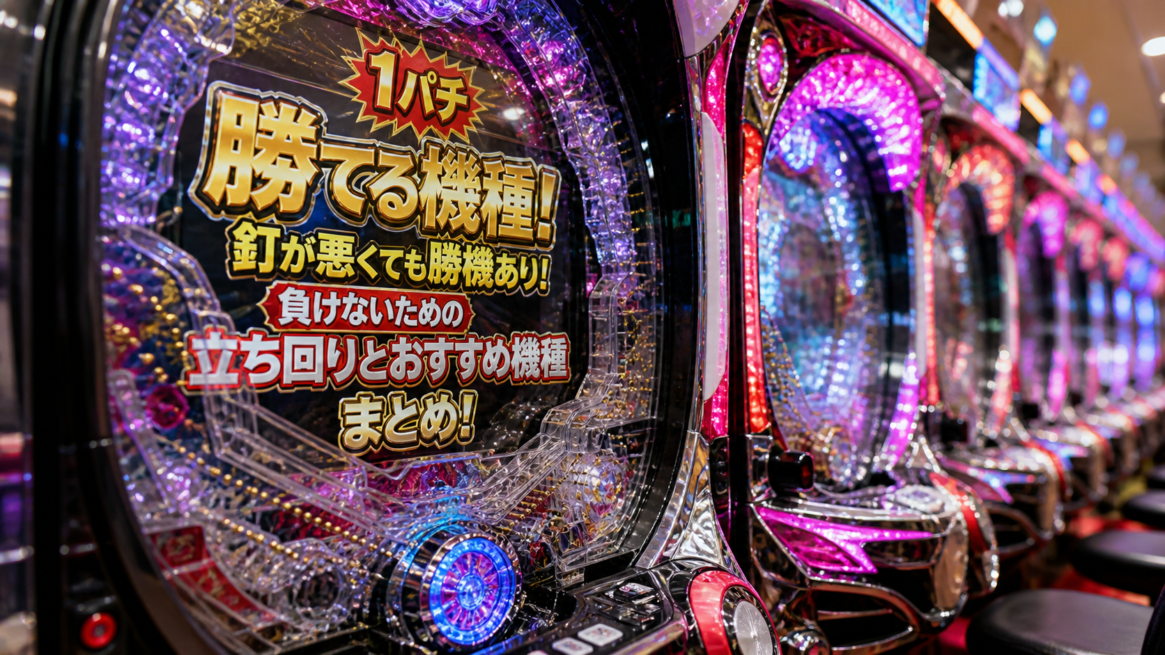 1パチ勝てる機種！釘が悪くても勝機あり！負けないための立ち回りとおすすめ機種まとめ！